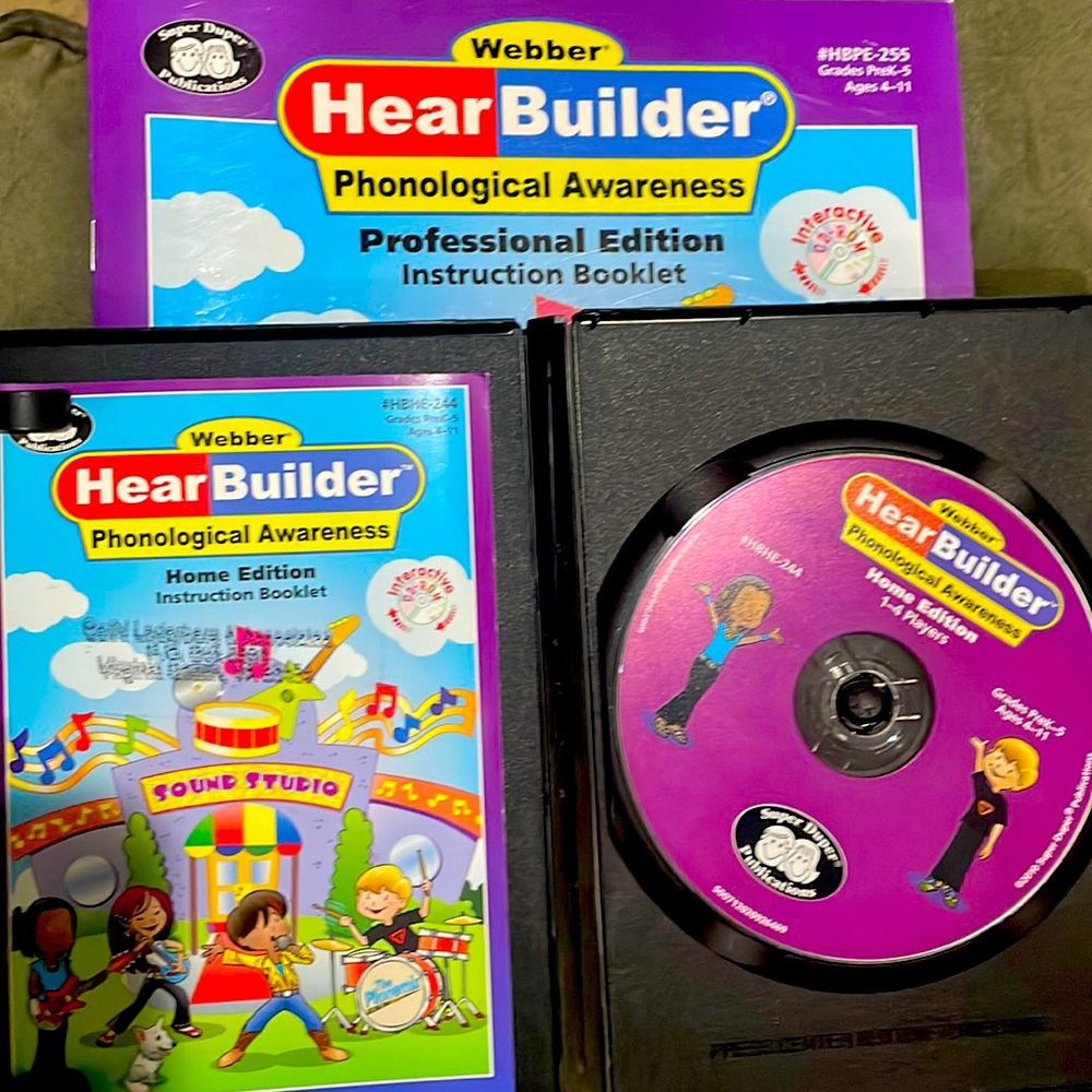 Hear Builder Phonological Awareness Book with Cd